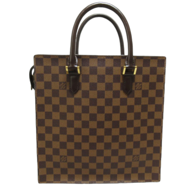 【二手名牌BRAND OFF】LOUIS VUITTON LV 路易威登 棕色 PVC塗層帆布 Venice PM 棋盤格 托特包 N51145