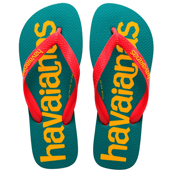 HAVAIANAS 哈瓦仕 TOP LOGOMANIA 2 紅綠黃 夾腳拖 41457417797U