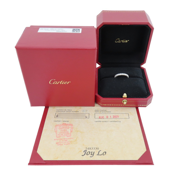 【二手名牌BRAND OFF】Cartier 卡地亞 ETINCELLE DE CARTIER 鑲鑽 PT950 鉑金戒指 #46 product thumbnail 6