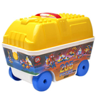 《 OK積木-573 》車子提盒益智基本顆粒積木組 205 pcs / JOYBUS玩具百貨