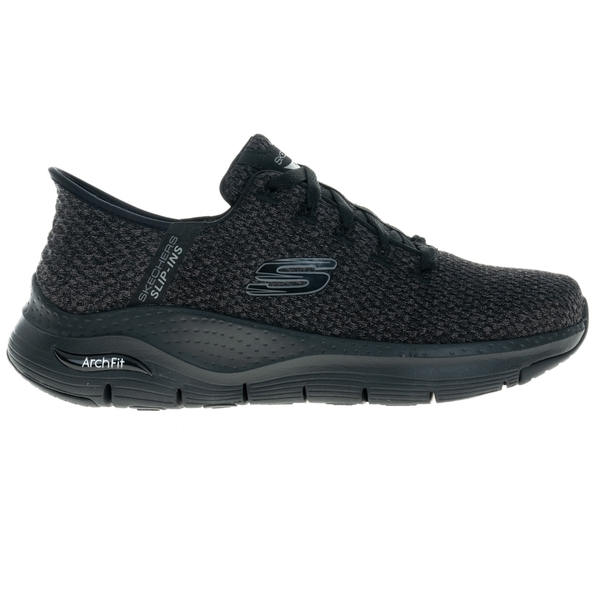 Skechers Arch Fit-New Verse Slip-Ins 休閒鞋 男 黑 易穿脫 健走鞋 232454BBK product thumbnail 3