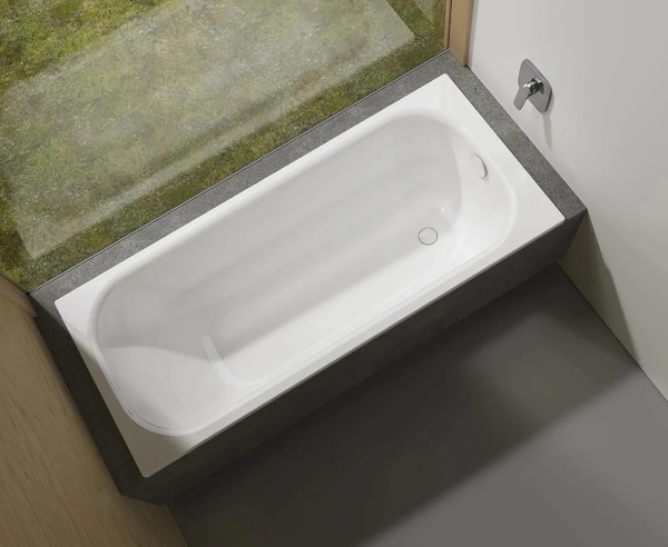 【麗室衛浴】德國原裝進口BETTE FORM 型號3500經典設計舒適造型鋼板浴缸(含鏈條式落水頭)