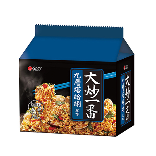 維力 大炒一番九層塔蛤蜊風味(85G/4包)【兩入組】【愛買】 product thumbnail 2