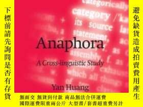二手書博民逛書店Anaphora:罕見A Cross-linguistic St