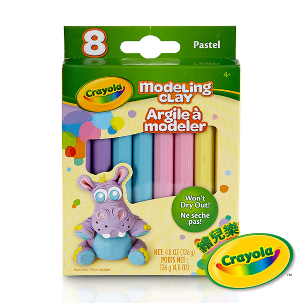 美國Crayola繪兒樂 造型黏土粉彩色4色