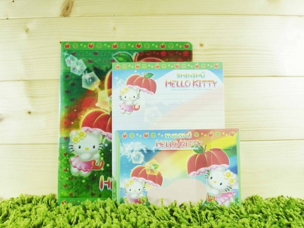【震撼精品百貨】Hello Kitty 凱蒂貓~信籤組附袋~蘋果傘【共1款】