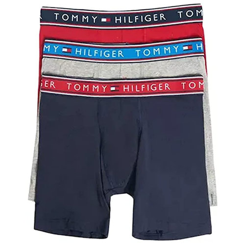 Tommy HIifiger 男經典棉質三件裝合身四角內褲