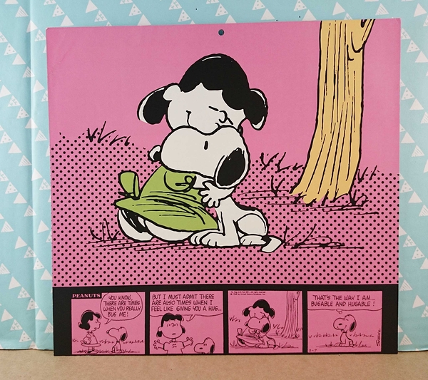 【震撼精品百貨】史奴比Peanuts Snoopy ~超大卡片_桃_滑板藍