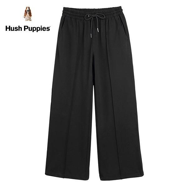 Hush Puppies 長褲 女裝素色綁帶彈性休閒長褲