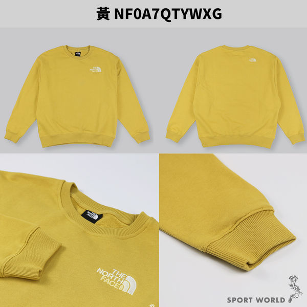 The North Face 女 長袖 大學T 刺繡LOGO 米白 NF0A7QTYN3N / 黃 NF0A7QTYWXG product thumbnail 5