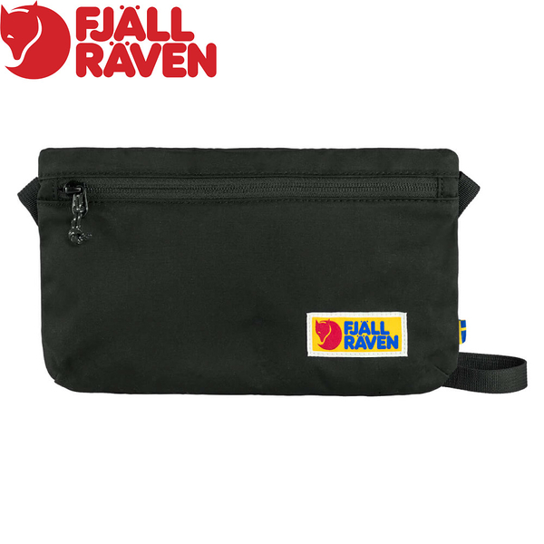 【Fjallraven 小狐狸 Vardag Pocket旅行隨身袋《黑》】F272486/休閒包/斜背包