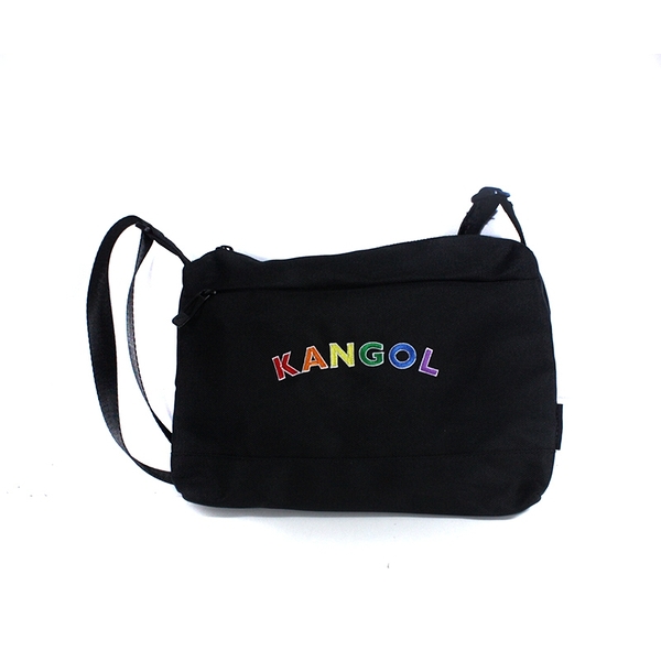 KANGOL 側背包 黑色 彩色LOGO 6055380020 noC27