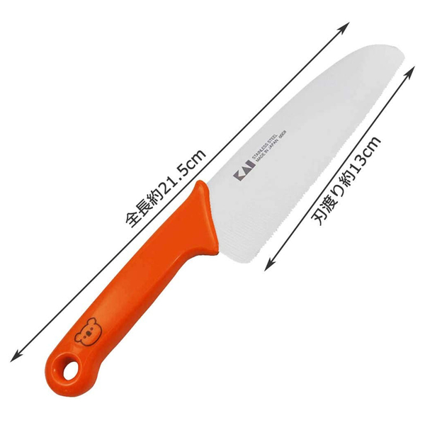 貝印 KAI 日本製 兒童安全菜刀 兒童料理刀 安全刀 兒童廚房用刀 FG-5001 product thumbnail 6
