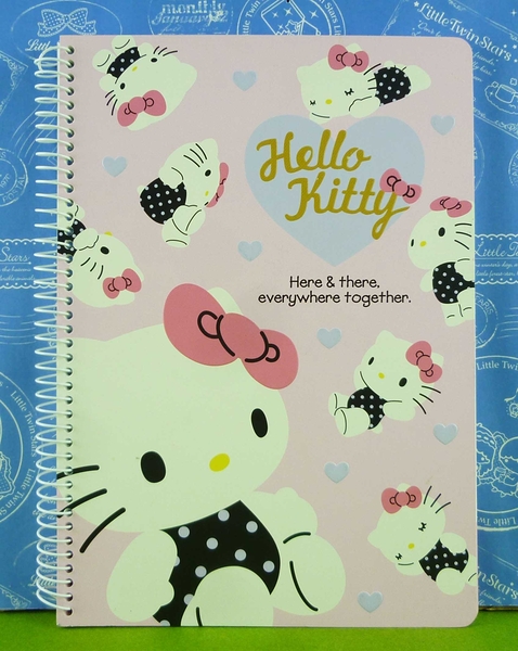 【震撼精品百貨】Hello Kitty 凱蒂貓~筆記本~紫愛心【共1款】
