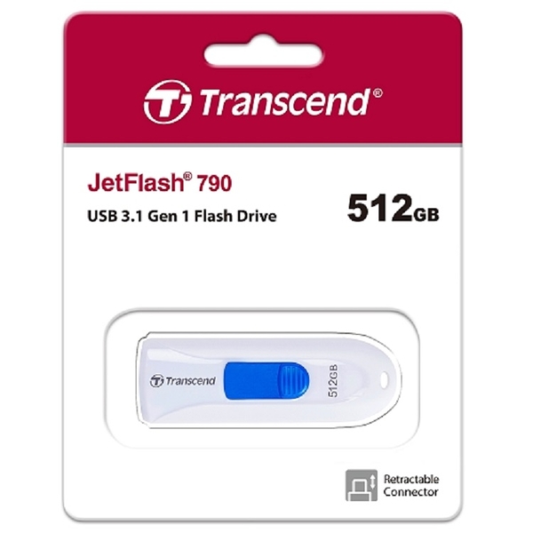 創見 Transcend JF790 512GB 白色 USB3.1 隨身碟