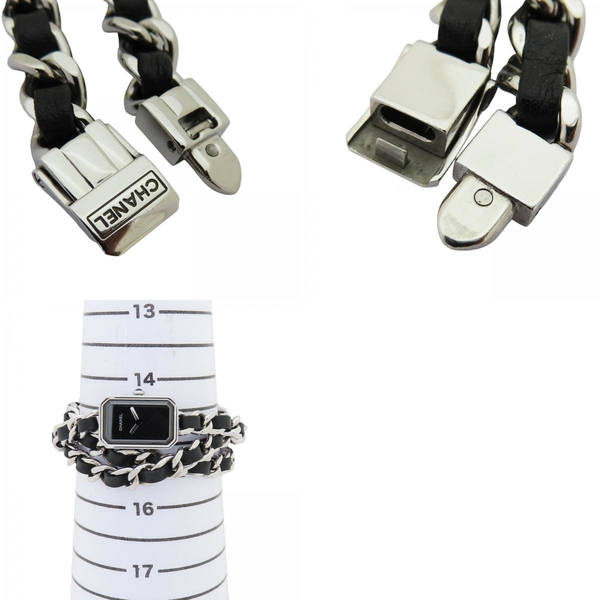 【二手名牌BRAND OFF】CHANEL 香奈兒 PREMIERE ICONIC CHAIN 皮革鍊帶 石英腕錶 H7023 product thumbnail 10