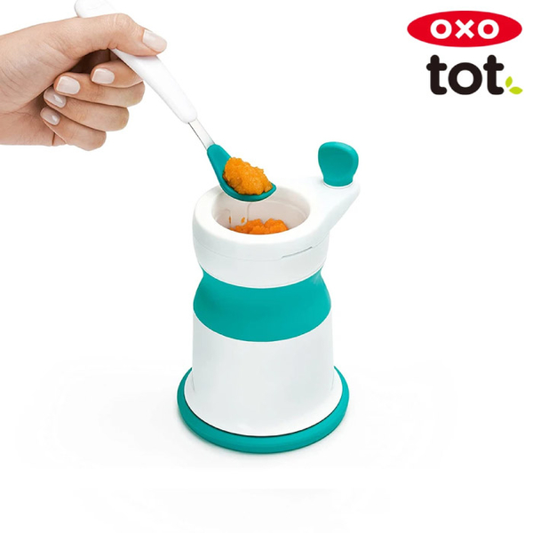 美國 OXO tot 好滋味研磨器-靚藍綠|副食品研磨 product thumbnail 3
