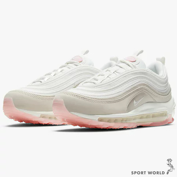 Nike 女鞋 休閒鞋 Air Max 97 全氣墊 白粉奶茶【運動世界】CT1904-100[現貨下殺] product thumbnail 4