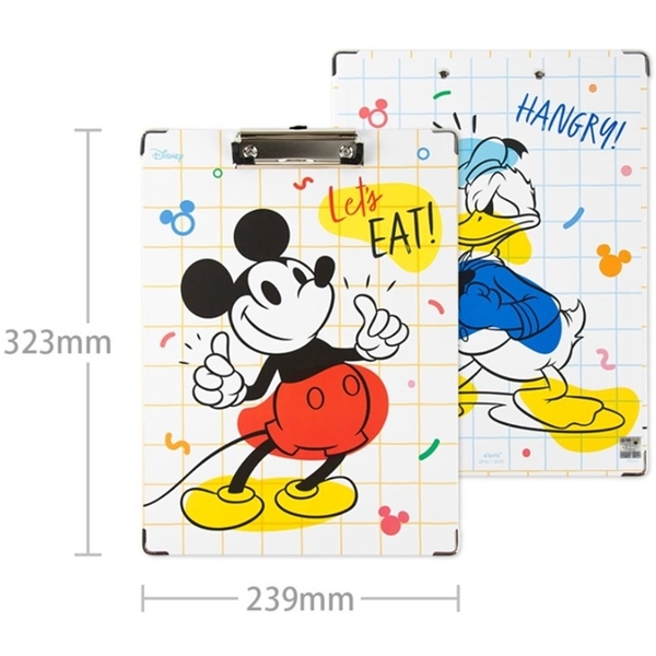 小禮堂 迪士尼 A4文件夾板 (白格子角色款) 4713752-125926 product thumbnail 3