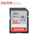 SanDisk Ultra SDXC UHS-I 32GB 高速記憶卡 120MB/s 總代理公司貨 德寶光學