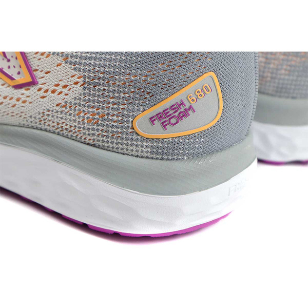 NEW BALANCE FRESH FOAM 680 運動鞋 復古鞋 女鞋 灰/橘 W680GN7-D no101 product thumbnail 4