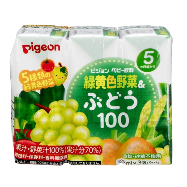 貝親 日本 寶寶蔬果汁 嬰幼兒果汁 兒童果汁 麥茶 蔬菜果汁 綜合蔬果汁 5115 product thumbnail 5