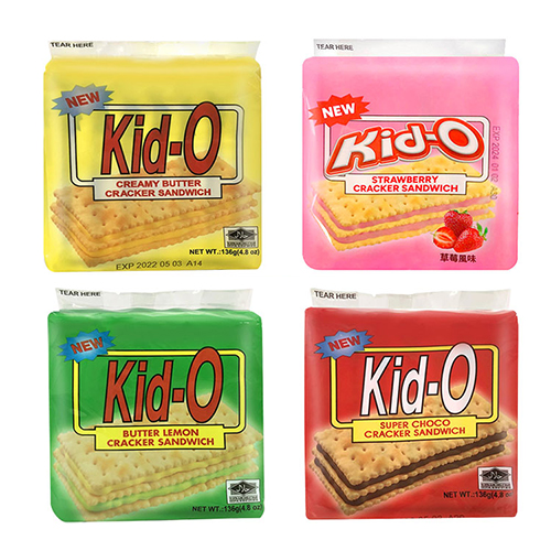 KID-O三明治餅乾系列(奶油/檸檬/巧克力/草莓)(17G/8入)【愛買】 product thumbnail 2