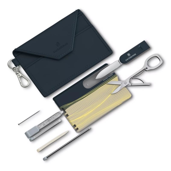 【Victorinox 瑞士維氏】瑞士刀 SWISS CARD CLASSIC NEW YORK STYLE 10用(0.7100.E223)