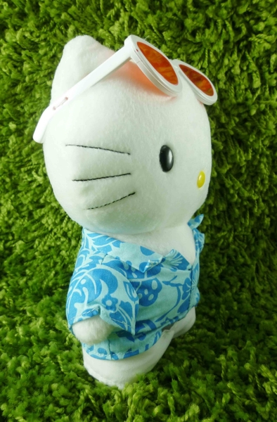 【震撼精品百貨】Hello Kitty 凱蒂貓~KITTY絨毛娃娃-夏威夷裝扮-男 product thumbnail 7