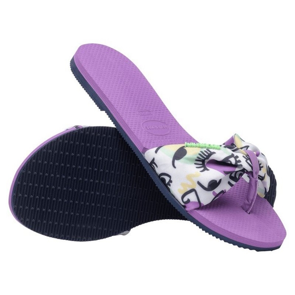 havaianas 哈瓦士 巴西人字拖 女款 You st tpz fita 紫 涼鞋 拖鞋 夾腳拖 海灘鞋【南風百貨】 product thumbnail 4