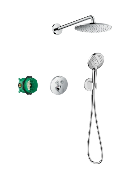 【麗室衛浴】德國頂級 HANSGROHE Raindance S 27951000 限量頂級豪宅組 壁埋恆溫花灑組