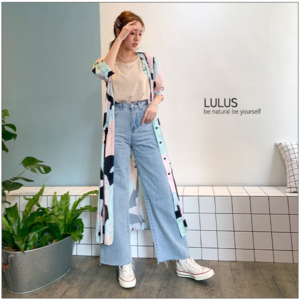 LULUS-Y前壓摺人臉短袖長洋裝-黑  【02190114】 product thumbnail 3