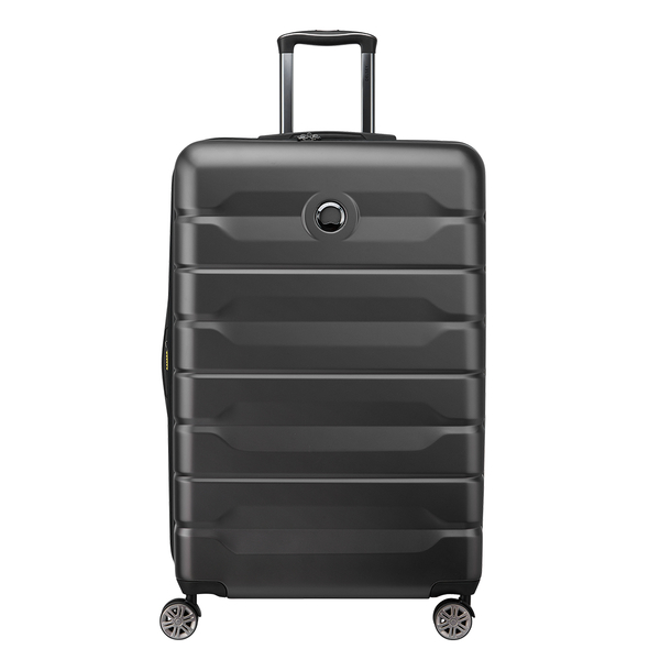 【DELSEY】AIR ARMOUR-28吋 新品 可擴充輕量型防刮材質 行李箱/旅行箱-黑色 00386683000T9