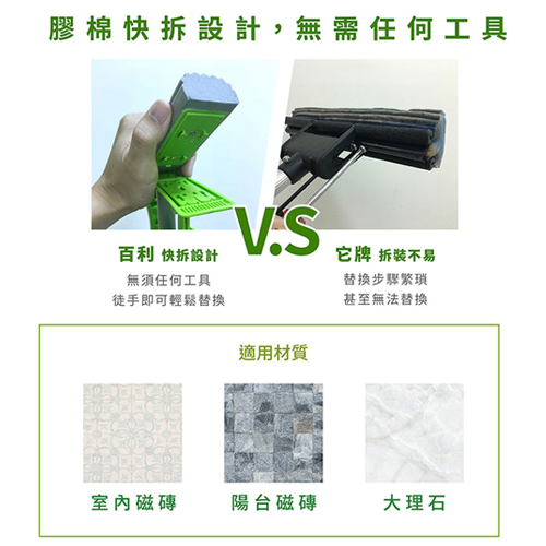 3M百利 輕巧型吸水膠棉拖把補充包(2入裝/包)【愛買】 product thumbnail 5