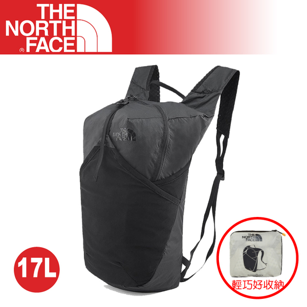 開學季【The North Face 17L 輕量多功能CORDURA背包《黑》】3KWR