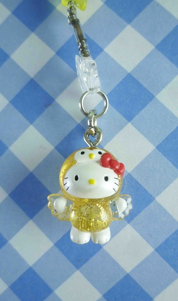 【震撼精品百貨】Hello Kitty 凱蒂貓~限定版手機吊飾-池袋 黃雞