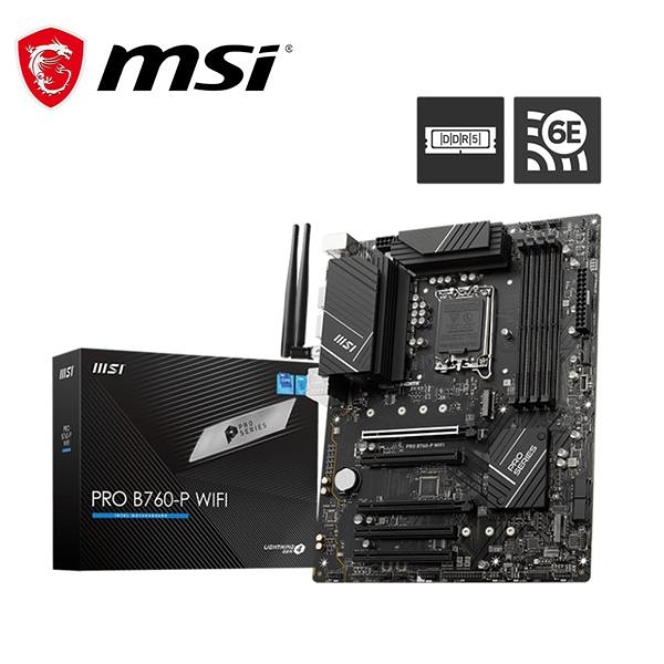 微星 MSI PRO B760-P WIFI DDR4 INTEL主機板