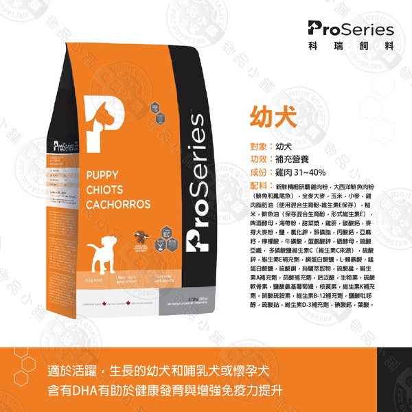 [送贈品] Proseries 科瑞 狗飼料 2.72KG 低敏系列 幼犬/室內犬/小型犬 犬飼料 product thumbnail 4