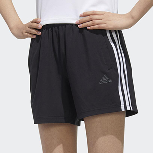 【出清】Adidas 女 短褲 慢跑 休閒 口袋 黑【運動世界】FT2878