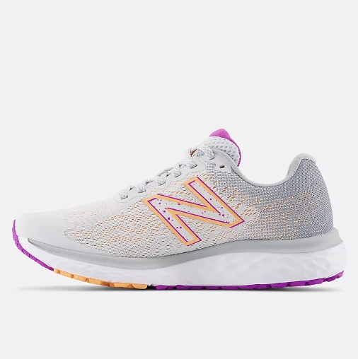 NEW BALANCE Fresh Foam 680 女寬楦氣墊跑鞋 灰 KAORACER W680GN7 product thumbnail 4