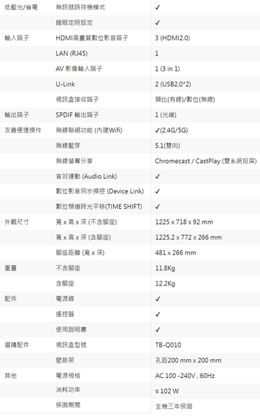 CHIMEI奇美55吋4K聯網液晶顯示器/電視/無視訊盒 TL-55Q100~含桌上型拆箱定位+舊機回收 product thumbnail 8