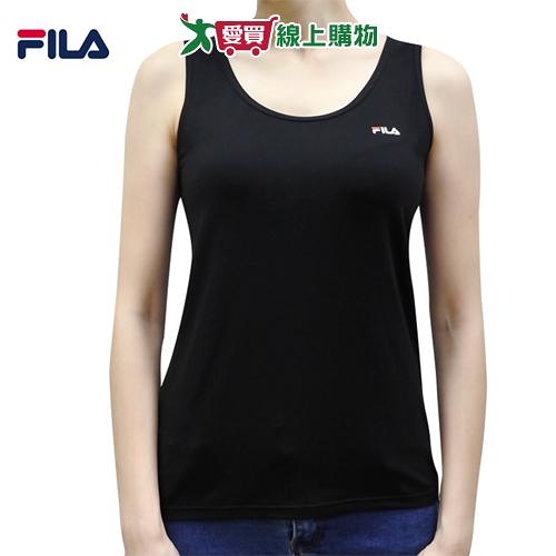 FILA 女棉柔透氣圓領背心 M~XL 吸汗速乾 透氣乾爽 高彈力 外穿 內搭 無袖 上衣 女內衣【愛買】