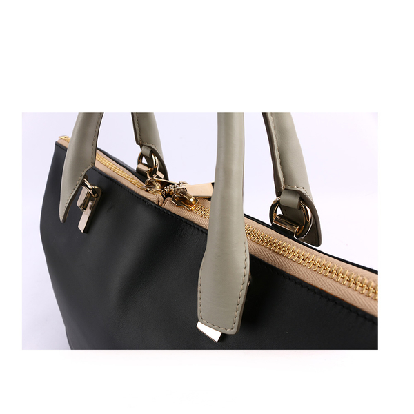 【CHLOE】Baylee Small two-tone tote 小牛皮 ( 黑/灰) 3S0169 882 09V(OUTLET)