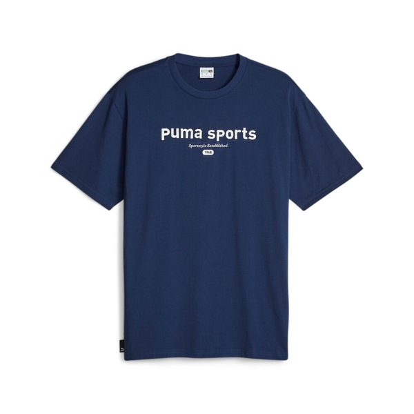 PUMA 短T 流行系列 P.TEAM 深藍 LOGO 短袖 T恤 男 62131615 product thumbnail 2
