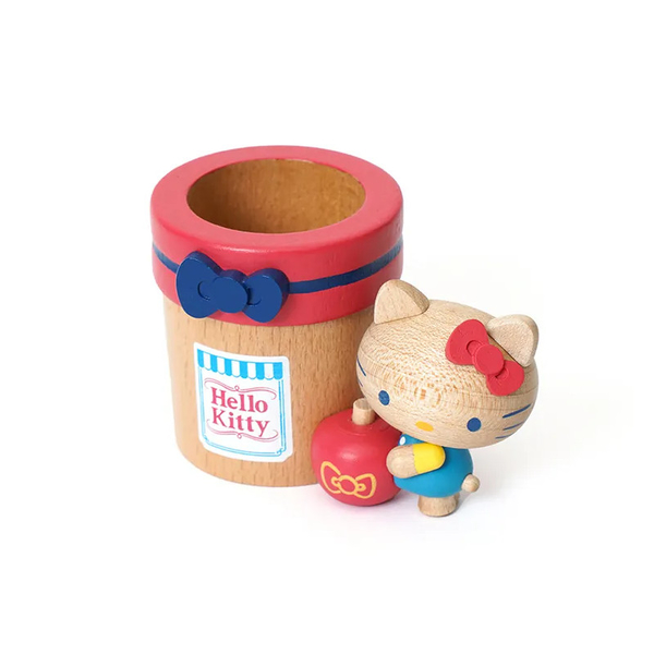 知音Jean 三麗鷗Sanrio 蘋果木製盆器-Hello Kitty