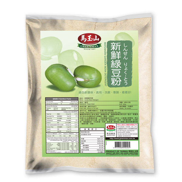 馬玉山 新鮮綠豆粉450g 沖泡 原料粉 全素食 台灣製造 Yahoo奇摩超級商城