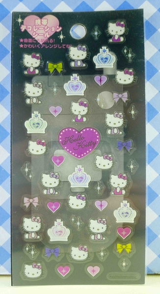 【震撼精品百貨】Hello Kitty 凱蒂貓~KITTY貼紙-閃亮皇冠