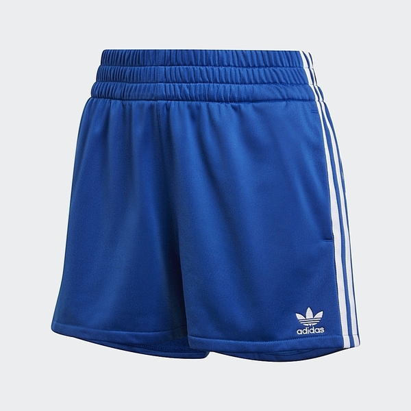 ADIDAS ADICOLOR 女裝 短褲 休閒 慢跑 口袋 三葉草 藍【運動世界】GD2421