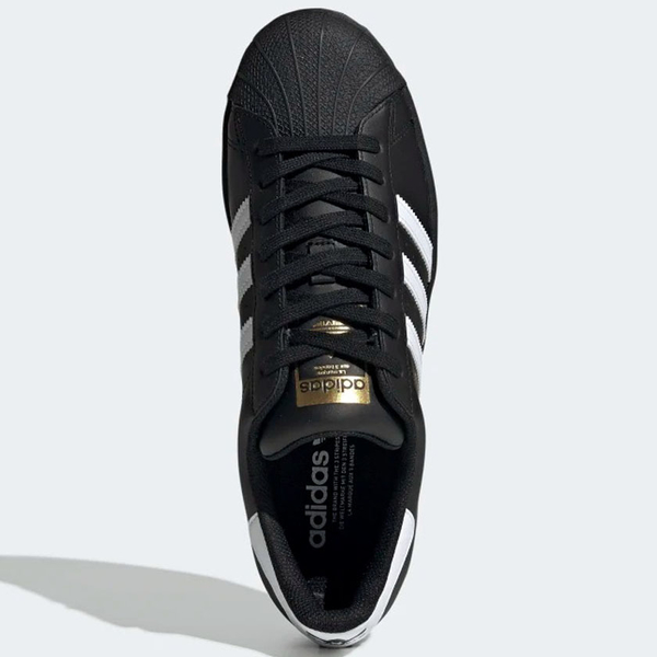 Adidas SuperStar 男鞋 女鞋 休閒鞋 金標 皮革 貝殼頭 黑 EG4959 product thumbnail 5