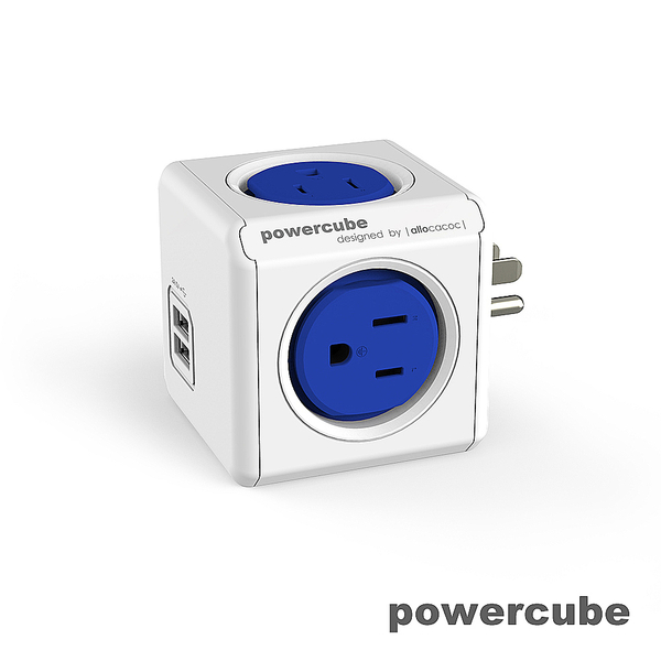 荷蘭PowerCube 擴充插座-USB兩用 自動斷電保護 插座不打架 檢驗合格 原廠貨